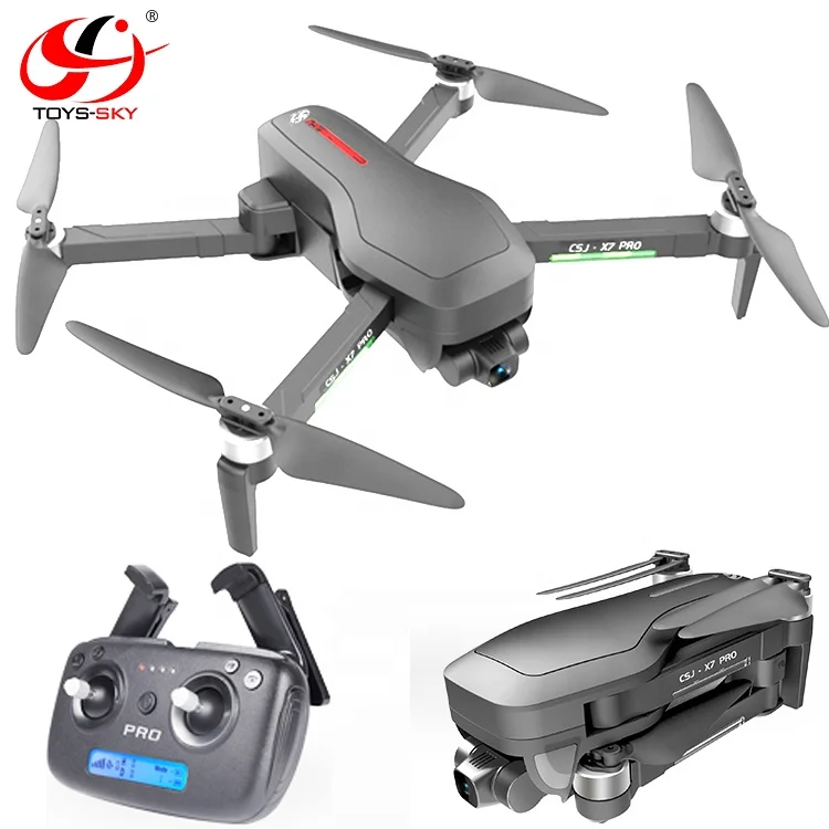 

2020 X7 PRO GPS Drone With 2-axis Anti-shake Self-stabilizing Gimbal Camera 4K HD 5G WIFI FPV Brushless Quadcopter Support TF