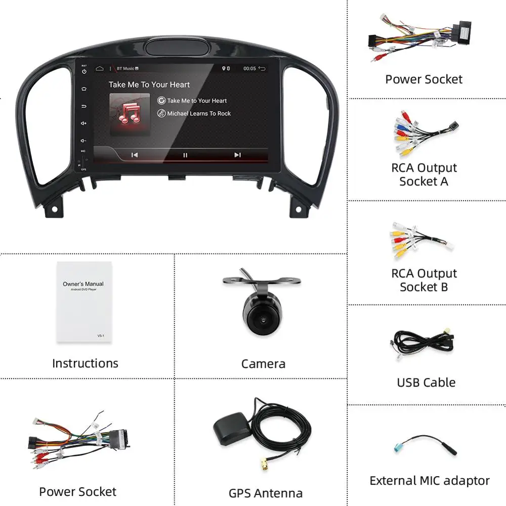 Автомагнитола Bosion 8 дюймов Android 10 0 мультимедийный DVD плеер для NISSAN JUKE 2004 2016