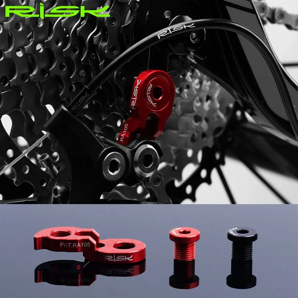

RISK Bike Rear Derailleur Link Hanger Extender Converter Extension MTB Road Bicycle Frame Tail Hook Hanger Extender Cassette