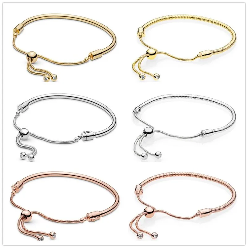 

Браслет женский из серебра 925 пробы с подвижной застежкой