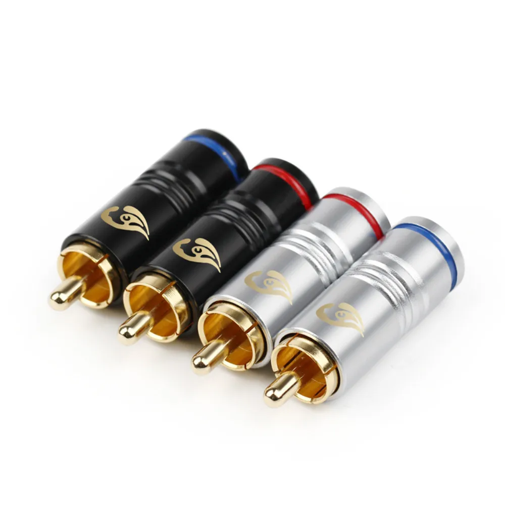 Разъем RCA штекер Динамик стержни из углеродного волокна с покрытыем цвета