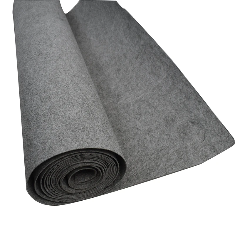 Оптовая продажа 2 мм плотная фетровая ткань Серый Полиэстер ручная работа