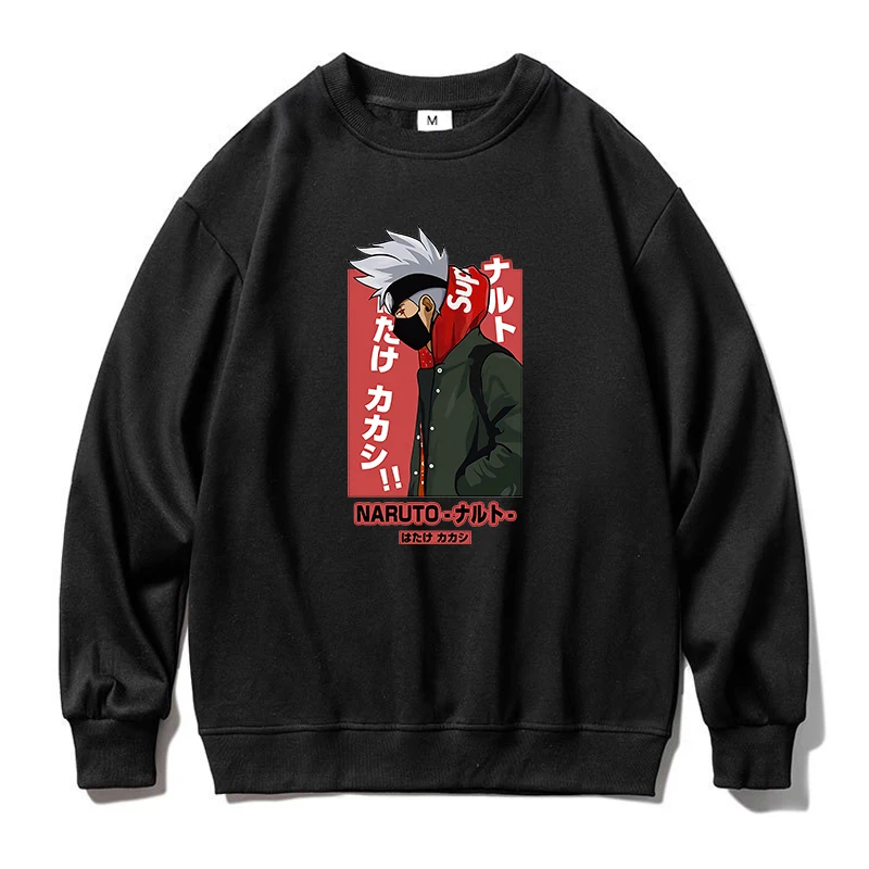 2021 Горячие японские аниме Sasuke Cosplay толстовки Какаси мужские пуловеры Akatsuki манга
