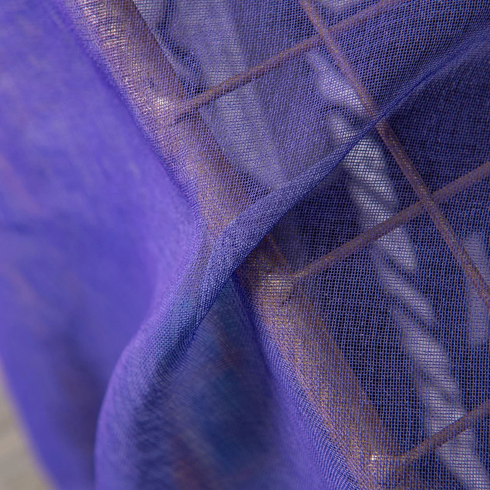 

2Pcs Gradient Color Polyester Sheer Curtain Window Bedroom Drape Home Decor