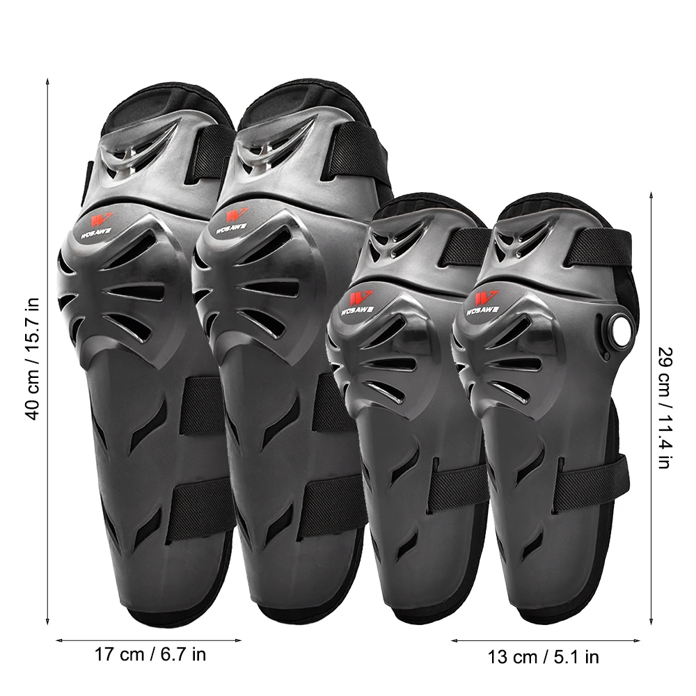 WOSAWE Adult Motocross Knee Pads Set Ski Snowboard Sports Racing Elbow Guard Protection Suit MTB Motorcyle Protective Gear | Автомобили и