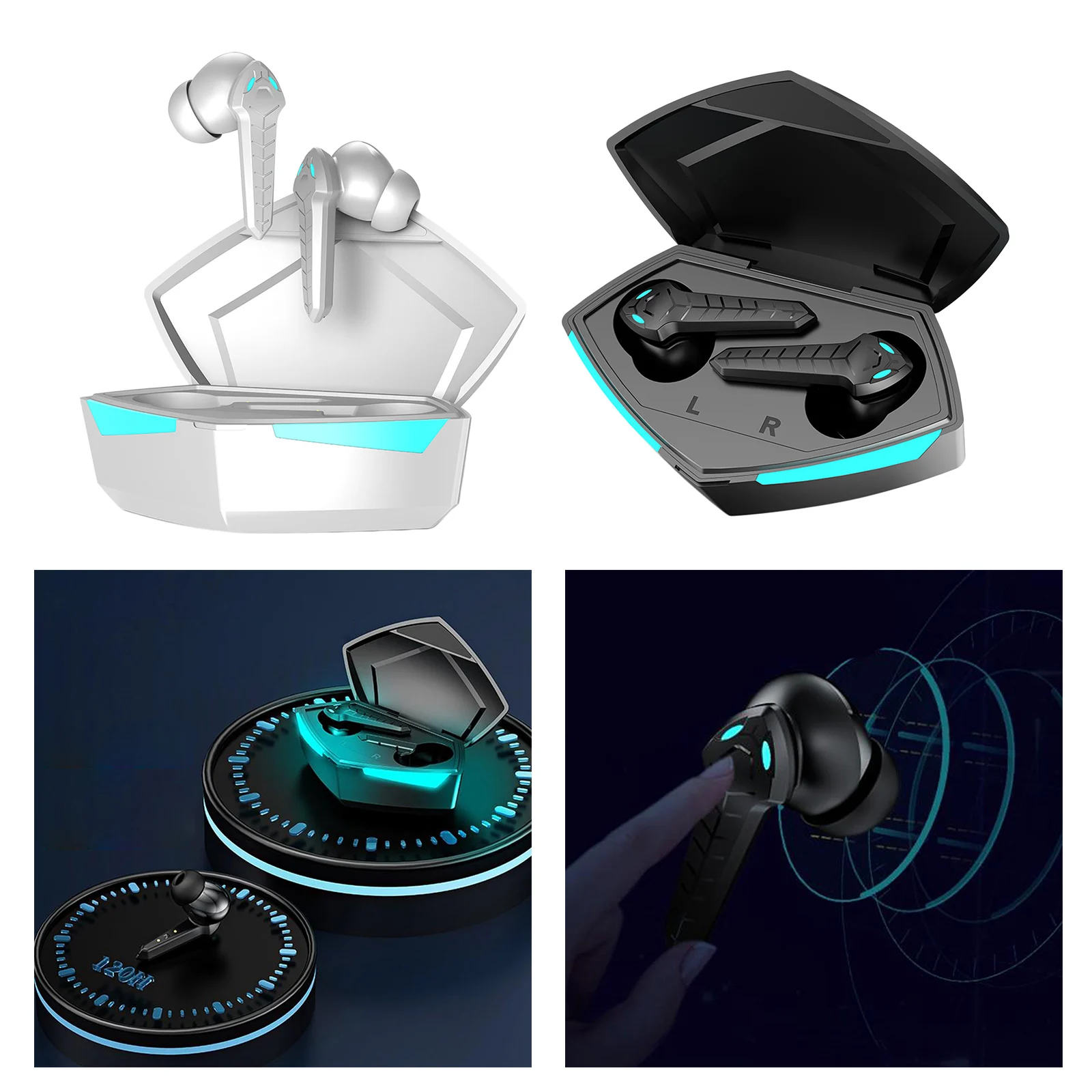 

P36 Bluetooth 5.0 True Wireless Gaming Earbuds TWS Stereo Headphones In Ear