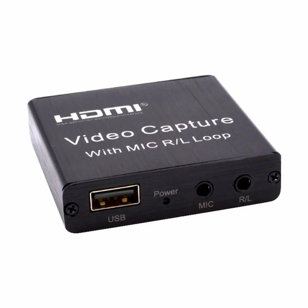 DishyKooker 4K 1080P HDMI к USB карта видеозахвата петля аудиовыход микрофон в игре Запись