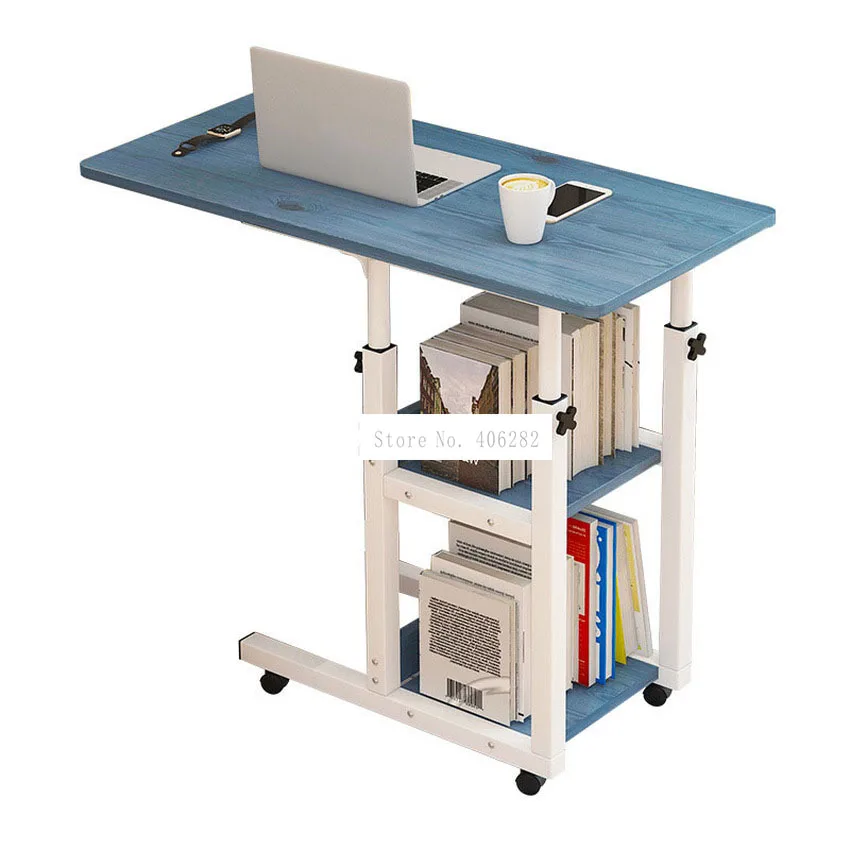 Стол для ноутбука передвижной простой дизайн деревянный регулируемый по высоте