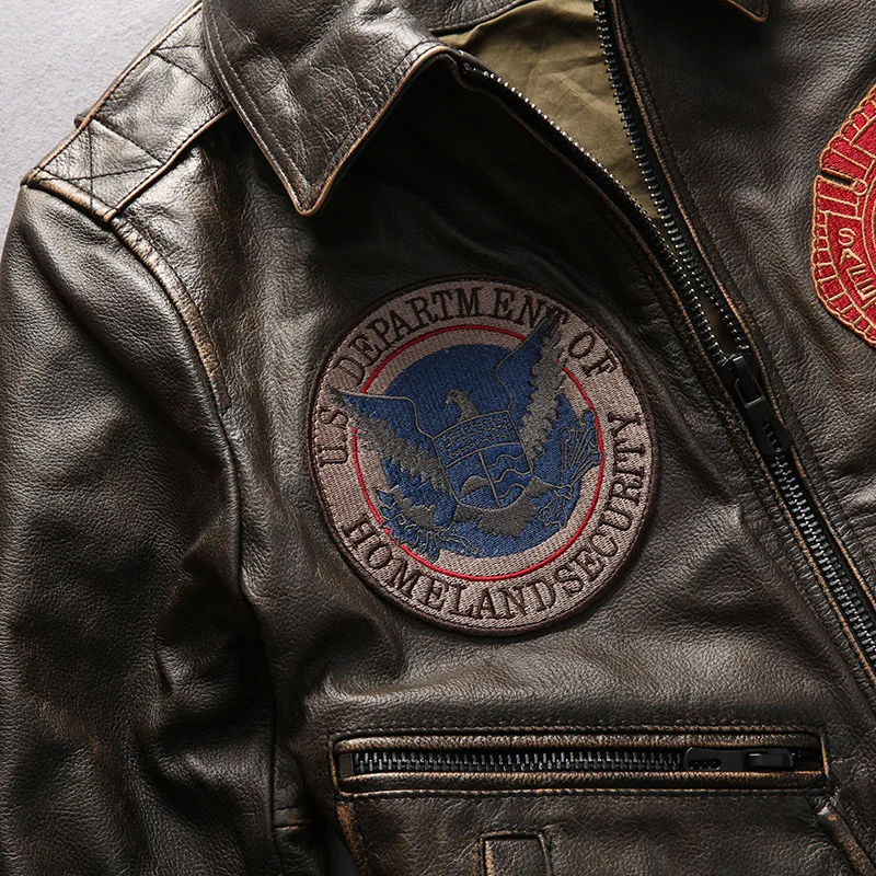 Зимняя мужская куртка из натуральной кожи универсальный костюм для полетов с