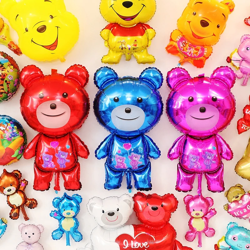Детские различные милые вечерние украшения для дня рождения алюминиевые шары с