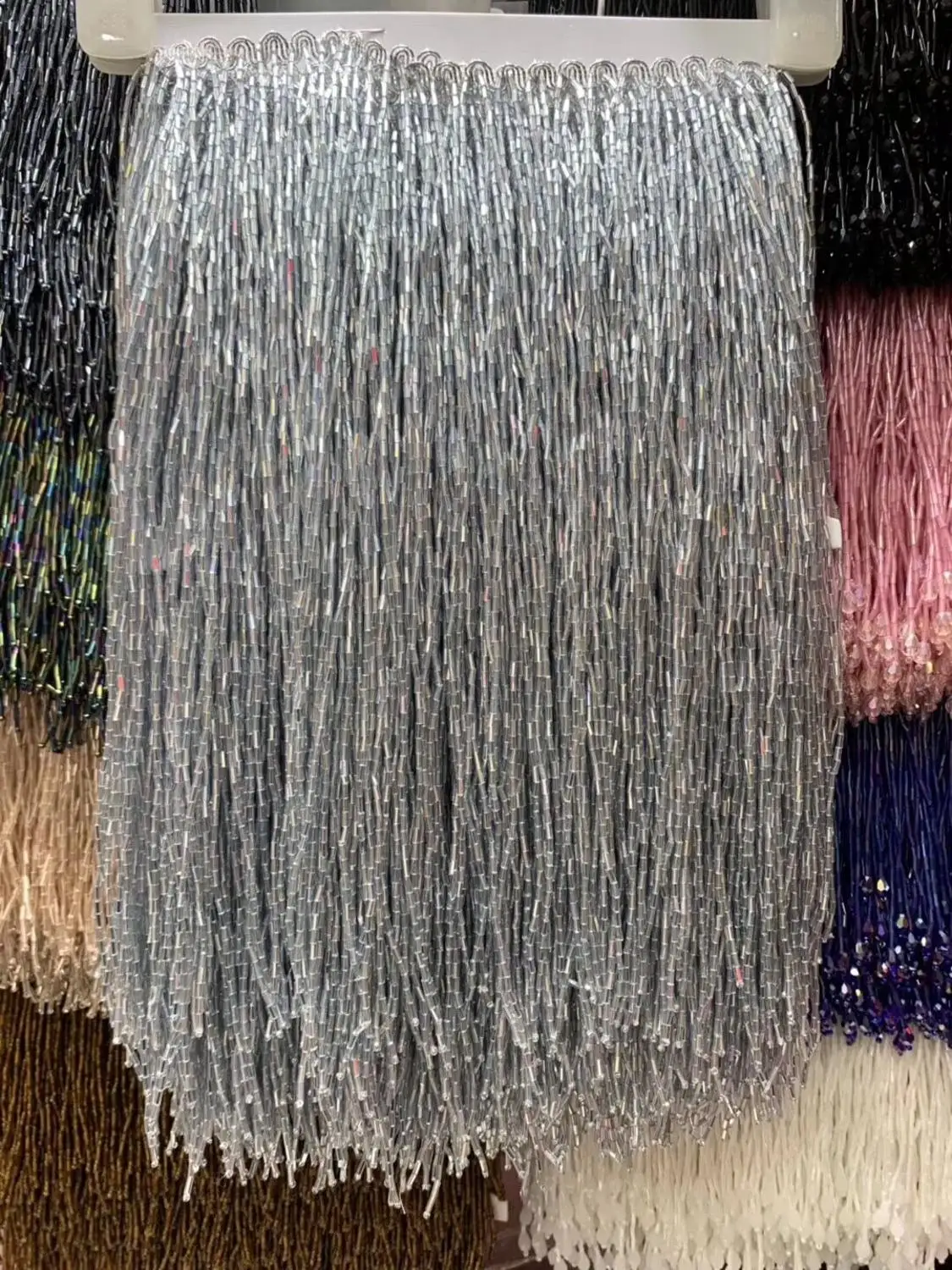 Sat-9 6204 Лидер продаж бисерная бахрома ленточная отделка бахромы с бахромой