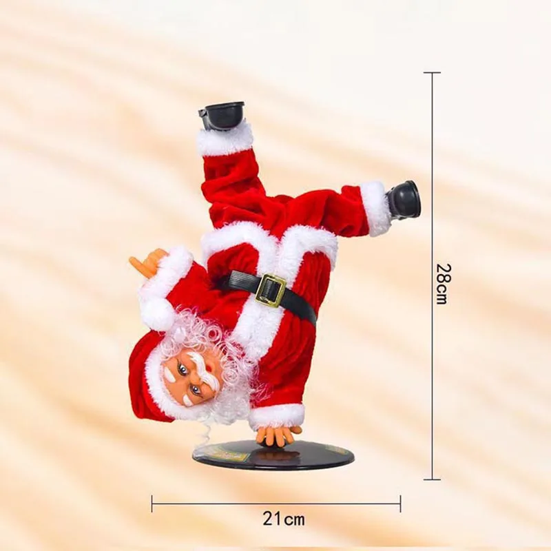 Электрическая подставка в стиле хип-хоп Санта-Клаус с музыкой праздничная