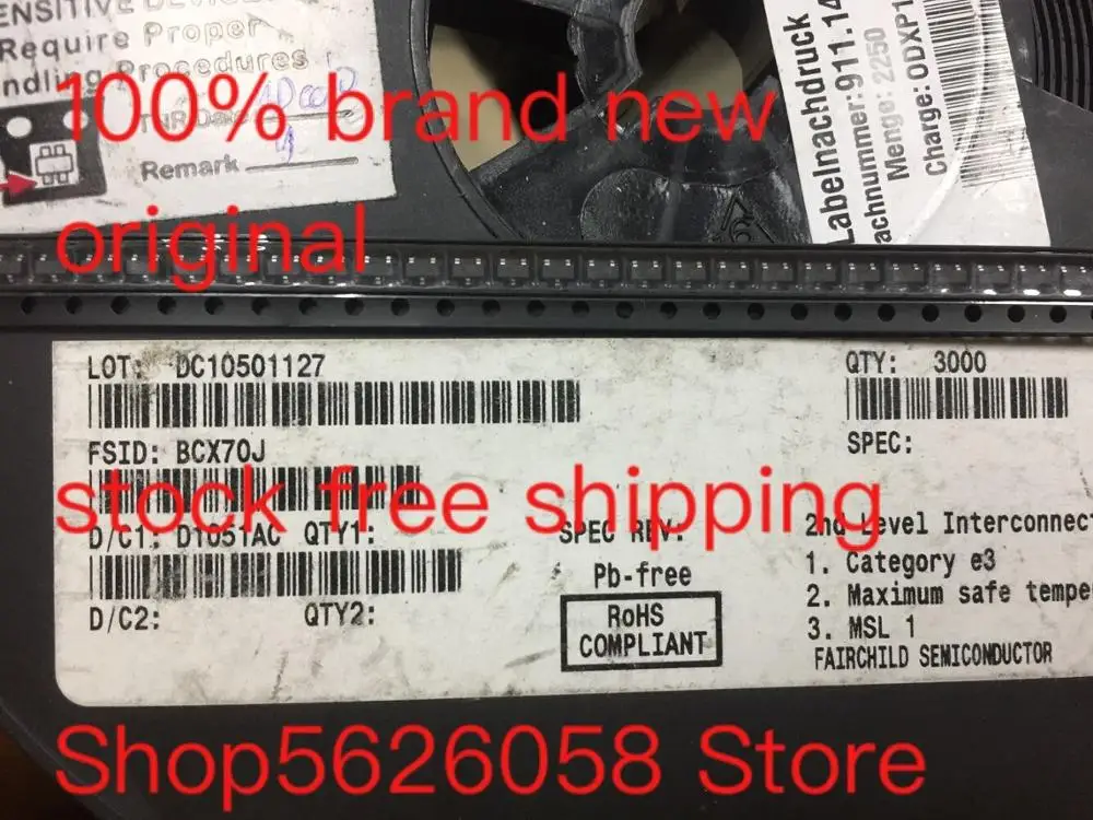 BCX70J SOT 23 100% новый оригинальный Бесплатная доставка 10 шт. 100 шт./лот в наличии|Умные