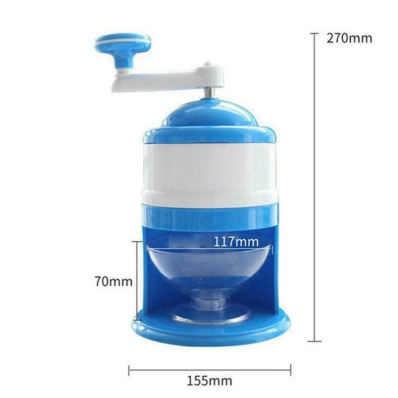 

Manual Ice Crusher Shaver Hand Crank Ice slush Maker Home Snow Cone Smoothie Ice Block Making Machine DIY Ice Cream Ice Crusher