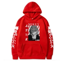 tokyo revengers mikey print hoodies fashion men women casual oversized 4xl solid streetwear pullovers hooded sweater 2021 hoody