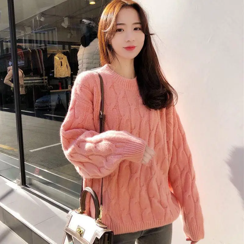 Модный свитер для женщин сезон осень-зима 2019 Модные свободные женские вязаные