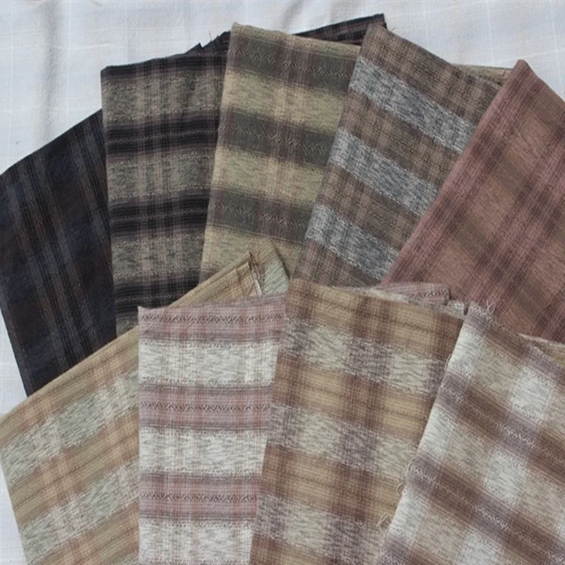 50*140 см Толстая мягкая градиентная японская пряжа окрашенная хлопчатобумажная