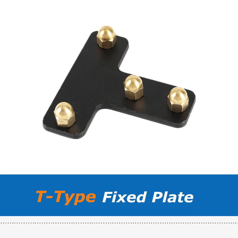 1 комплект 3D-принтеры Запчасти Алюминий T-Тип фиксированный кронштейн с латунной