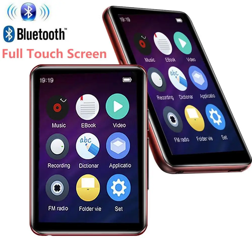 MP4 плеер Bluetooth 4,2 с 2,5 дюймовым сенсорным экраном 16 Гб HiFi без потерь плеер встроенный динамик, Спортивная sd-карта до 128 ГБ