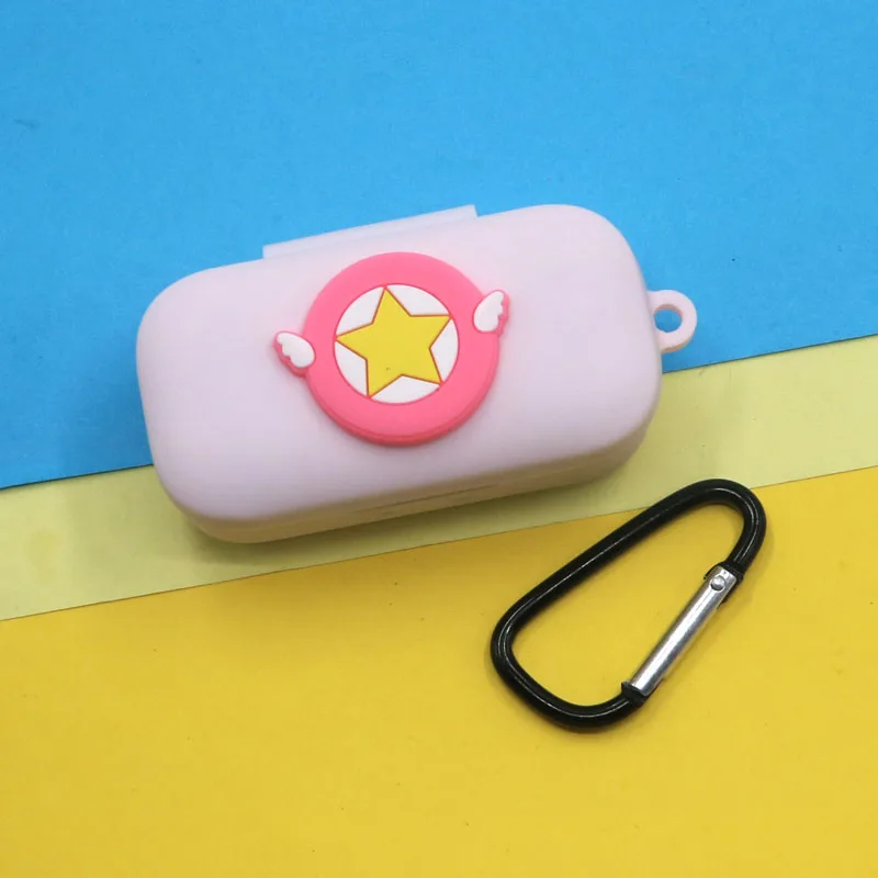 Cute Silicone Case for QCY T5 T5s Protective Wireless Bluetooth Earphone Portable Headset Cover with Anti Lost Buckle | Электроника