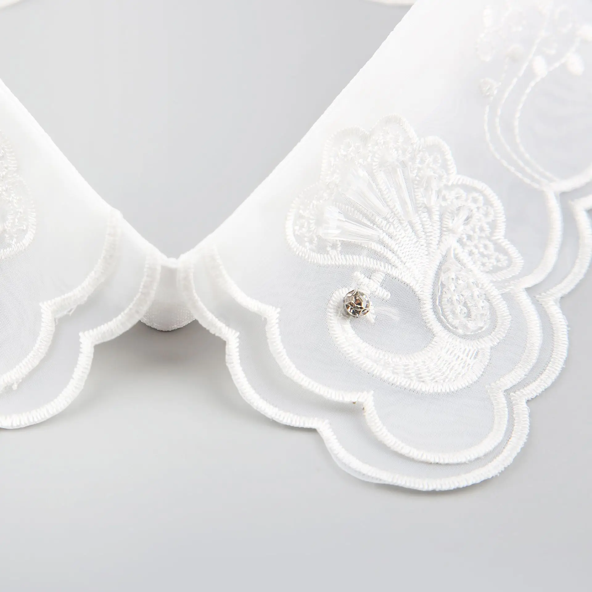 Linbaiway Для женщин из кружева с цветочным узором и вышивкой Ложные воротнички