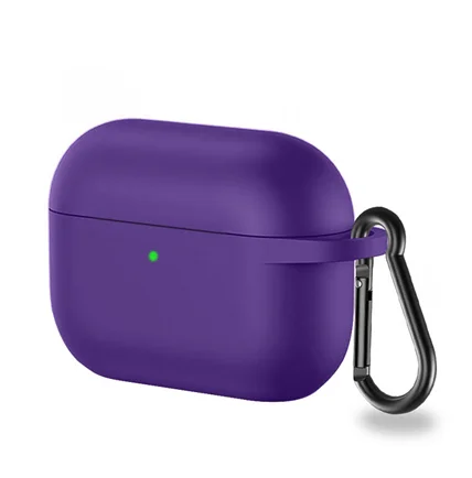 Purple 2 шт./лот, силиконовый чехол для Apple Airpods Pro 3, чехол, Противоударные Защитные Сумки, чехол для Air pods airpods3, наушники - Цвет: Purple