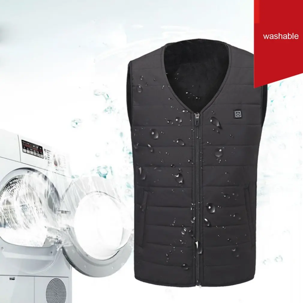 Унисекс Электрический нагреватель нагревательный жилет USB безопасность