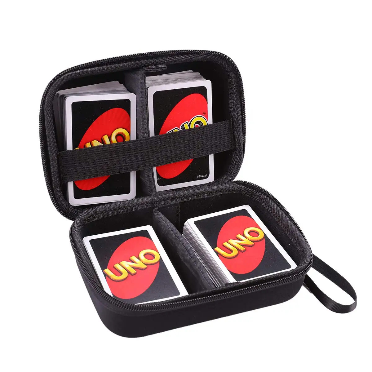

Annle Carrying Case for UNO Cards,Holds up to 400 UNO Cards, Durable EVA Hard Case with Hand Strap (Black A)