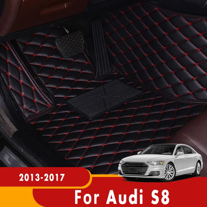 

Custom Carpets For Audi S8 2017 2016 2015 2014 2013 Leather Car Floor Mats Car Accessories Interior Auto Styling Decoration Rugs