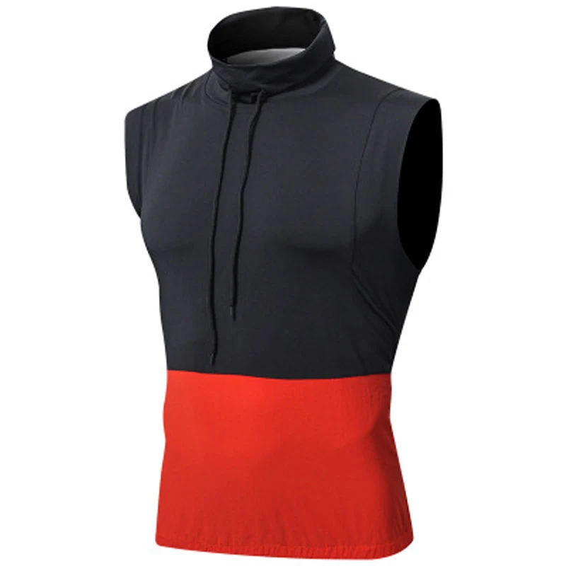 Men Sleeveless Shirt Fitness Workout Top Bodybuilding Training Clothes Camouflage Color Matching Quick-drying T-Shirt Sportswear