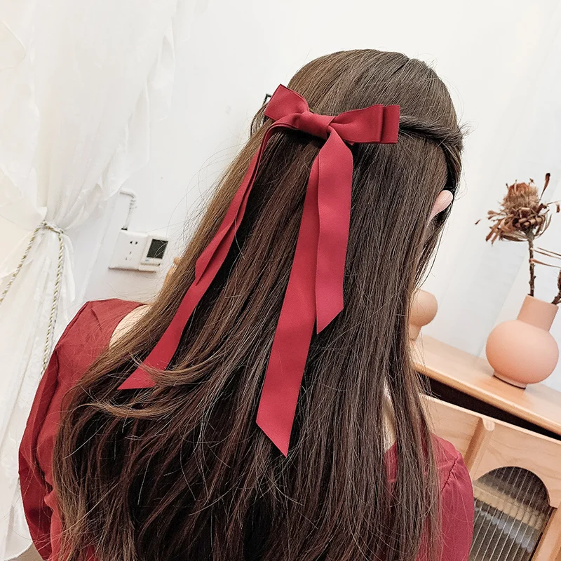 Такой же стиль как у Yang Chaoyue зажим для волос с бантом заколка волшебной лентой