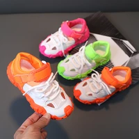 2021 summer sandals kid new shoes children fluorescent hollow sports sandals breathable matching fashion breathable 21 36
