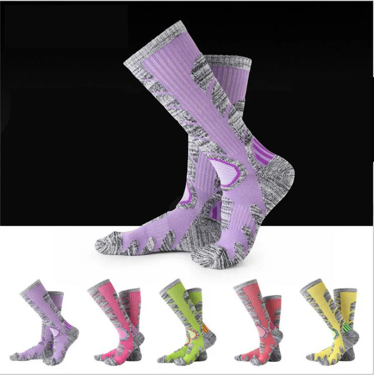 Носки мужские/женские до колена утепленные дышащие с махровой подушкой для