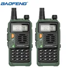 2 шт BaoFeng UV-S9 плюс иди и болтай Walkie Talkie 10 Вт мощное радио CB трансивер дальний Портативный двухстороннее радио Набор для путешествий