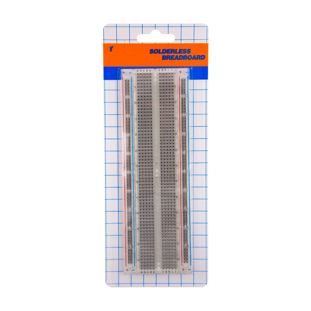 Прозрачная 830 точек связи беспаечная электрическая вилка в прототипе макет