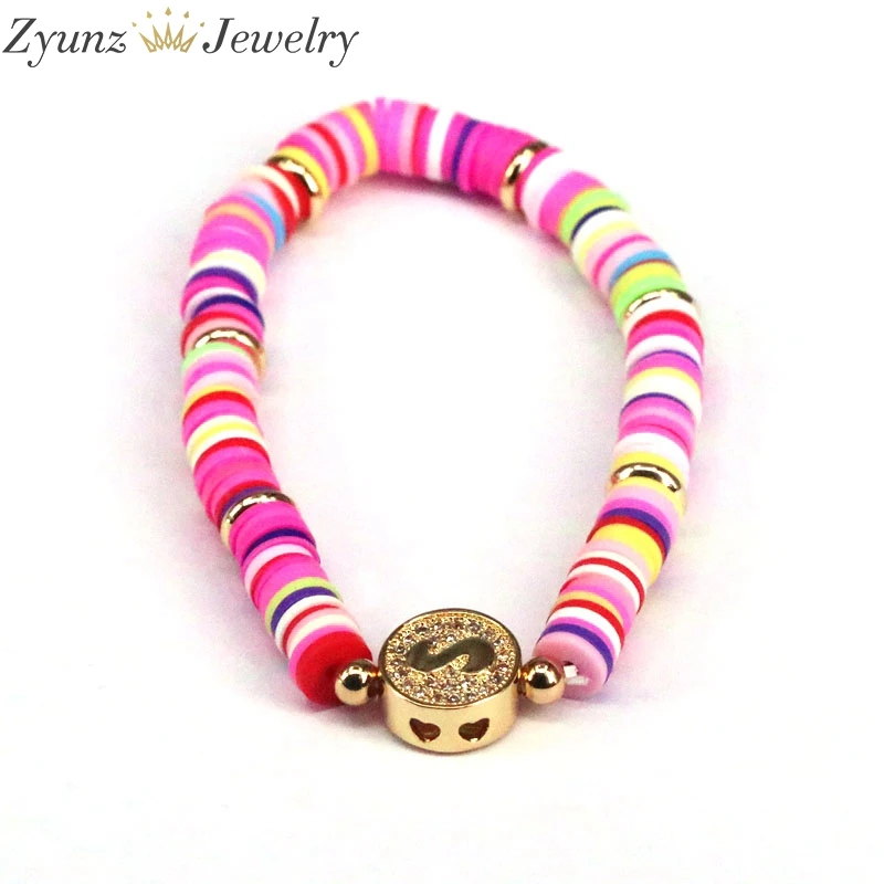 26 шт. металлические бусины золотого цвета с большим отверстием алфавит ожерелье