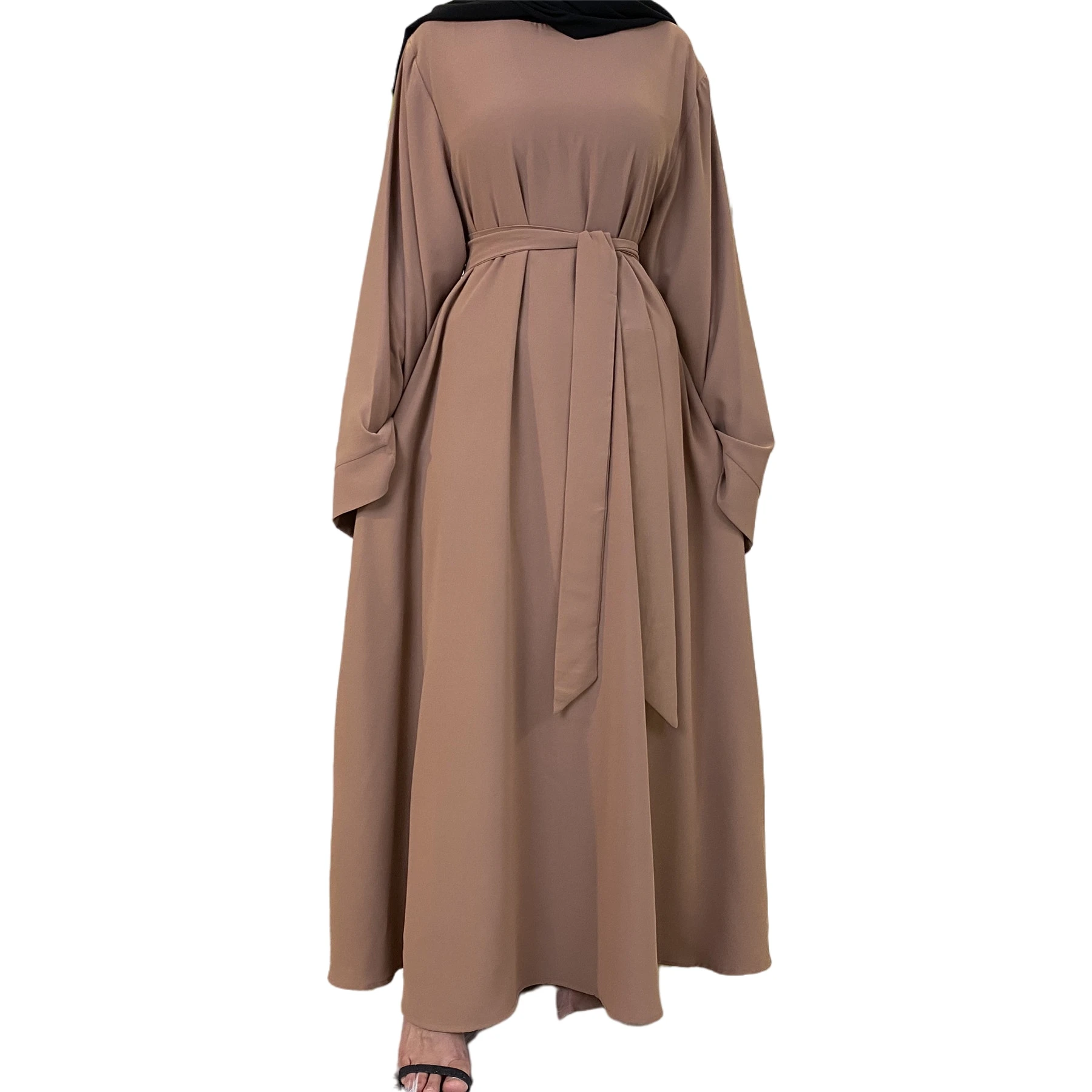 

Abaya Dubai Turkey Muslim Fashion Hijab Abaya For Women Solid Color Islam Clothing African Dresses For Women Musulman Djellaba