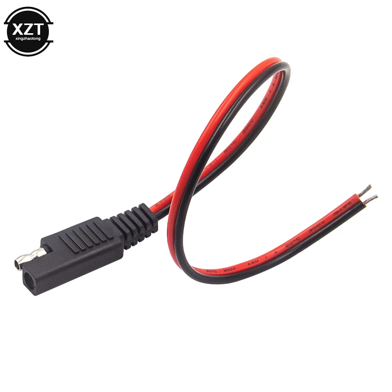 1 шт. автомобильный Удлинительный кабель 30 см SAE 10A 18awg 2 контакта с разъемом