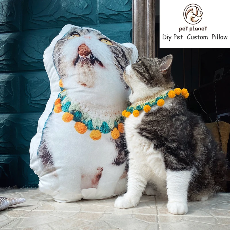 Pet Souvenir Photo Custom DIY Plush Toy Cat Mat Dog Pillow | Дом и сад