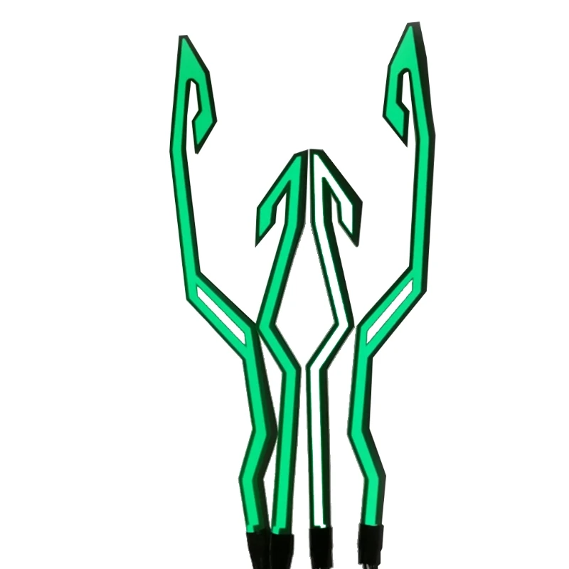 

Светоотражасветильник полоса для велосипедного шлема, водонепроницаемая светодиодная световая наклейка, световой сигнал, клейкая лента д...