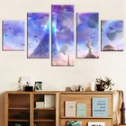 Картины на холсте, домашний декор, HD принты, 5 шт., светильники ангелов Aion, плавающие камни, картины, игровой плакат, модульное настенное искусство