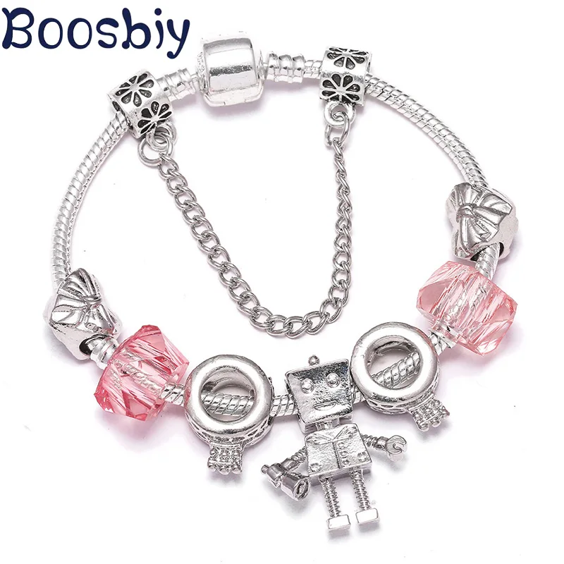 Boosbiy модные простые европейские брендовые посеребренные очаровательные