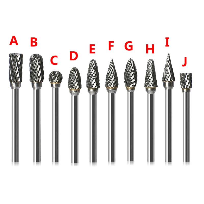 

1Pcs Rotary Cutter File Tungsten Carbide Burr 6mm Shank Rotary Burrs Cutting Grinder Bit 1/4" Metalworking Milling CNC Tool