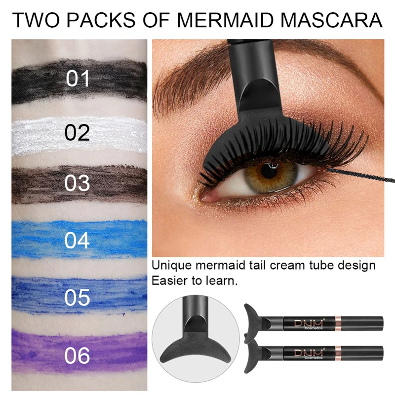 

New Curly Long And Dense Color Mascara Eyes Long Lasting Curling Eyelash Lengthening Color With Eye Makeup Helper Device Tool