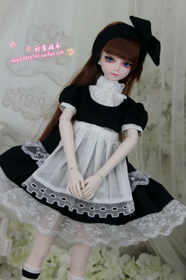 1/4 1/3 BJD одежда аксессуары комплект кукольного платья горничной для BJD/SD Giant baby MSD SD13