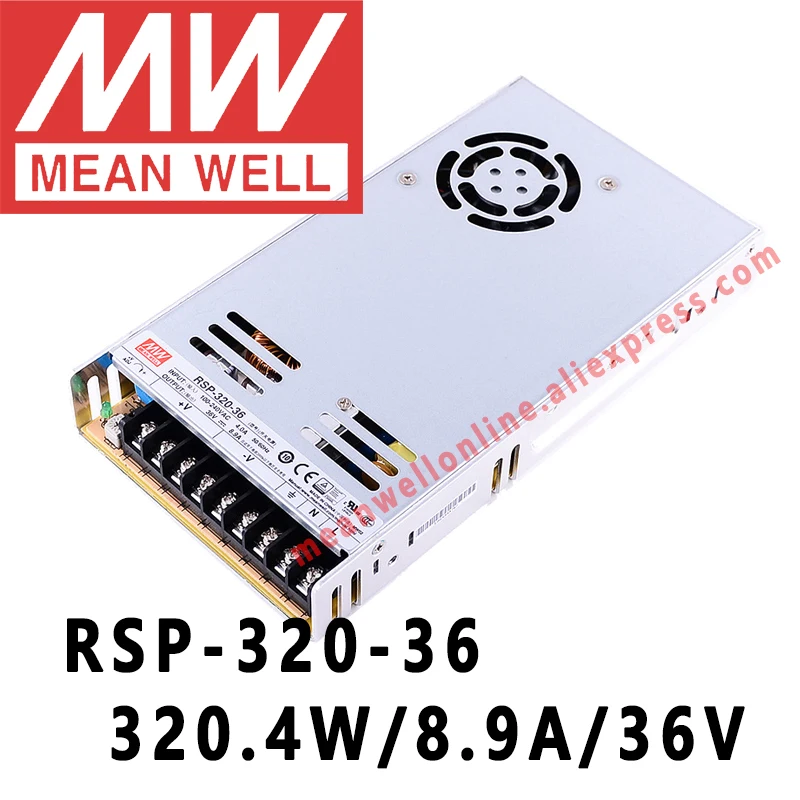 Mean Well RSP-320-36 meanwell 36VDC/8.9A/320W одиночный выход с функцией PFC источник питания