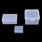 Прямоугольная пластиковая прозрачная шкатулка для хранения ювелирных украшений, коллекционный контейнер-Органайзер