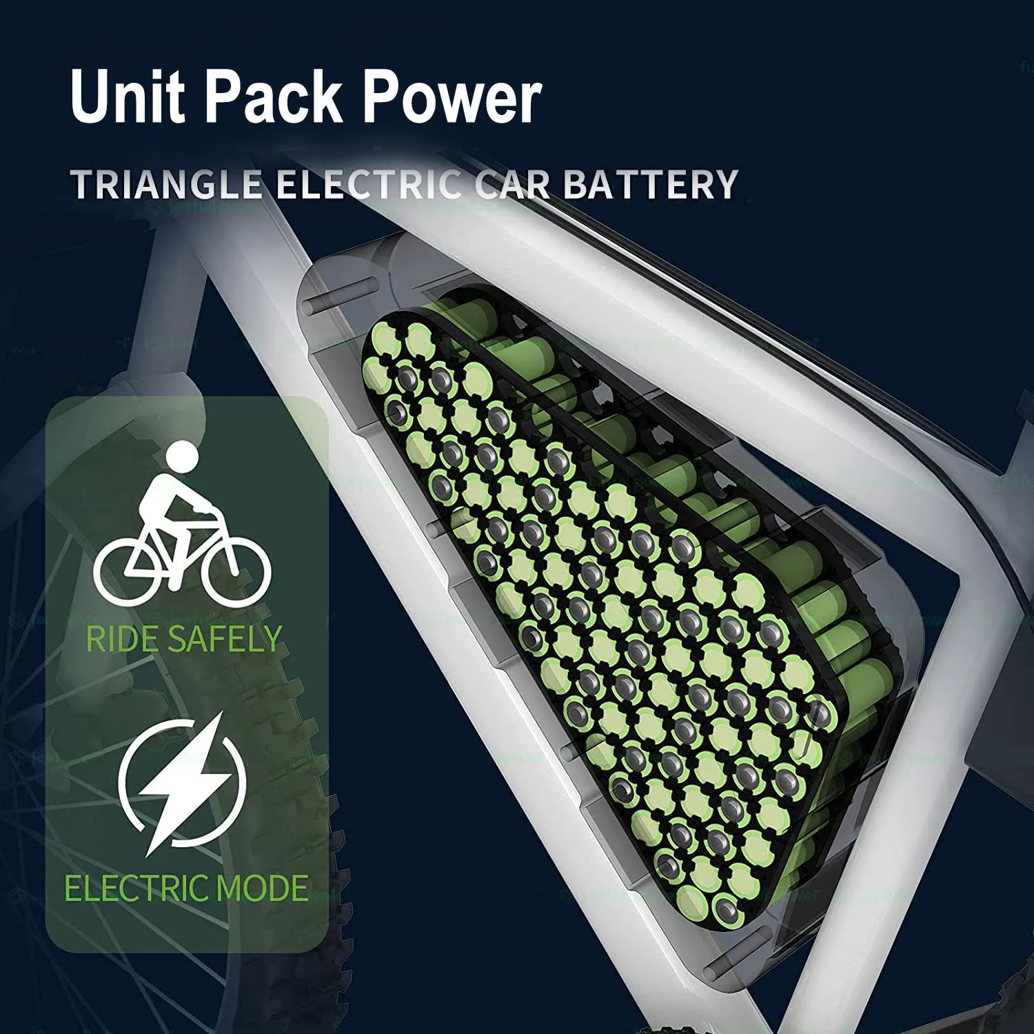 Аккумулятор для электровелосипеда Ebike 48 В 52 в 20 А · ч 36 аккумулятор 18650 треугольный