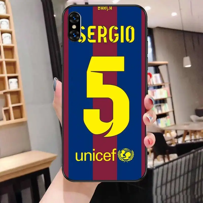 

Football star number Phone Case For Black-Iphone 5s 6 6s 7 8 11 12 X Xs Xr Pro Plus Max Mini Fundas Cover