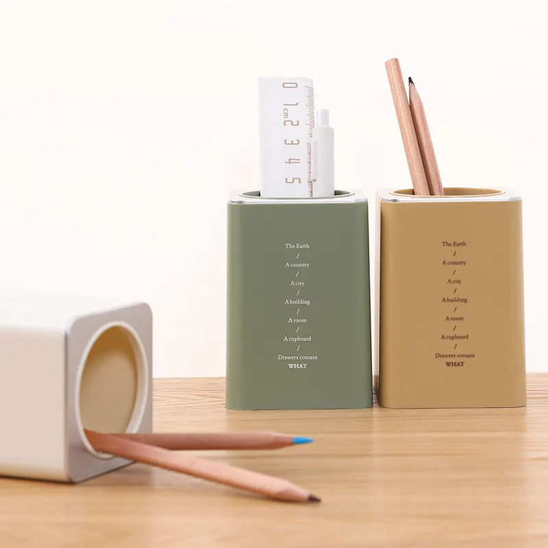 Настольный квадратный держатель для ручек 1 шт. настольный органайзер милый